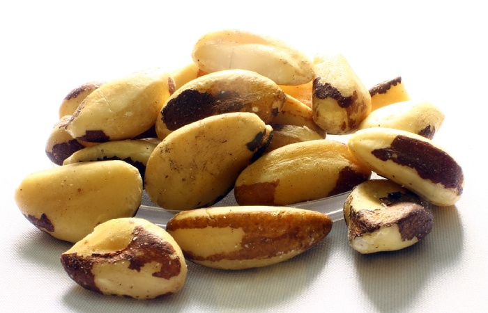 Selenium-rich foods like Brazil nuts